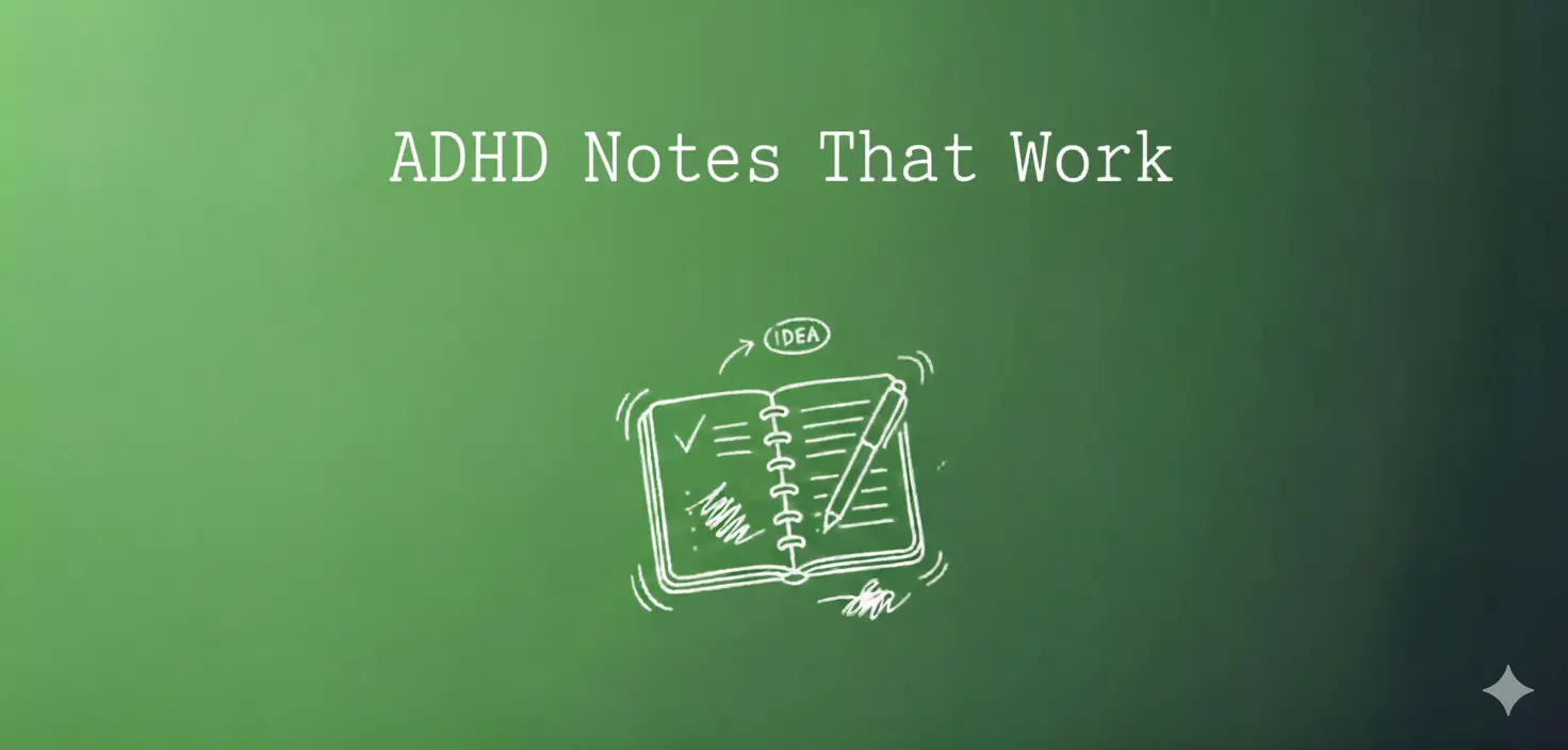 ADHD Notes That Work: Practical ADHD Note-Taking Strategies + Ready-to-Use Templates